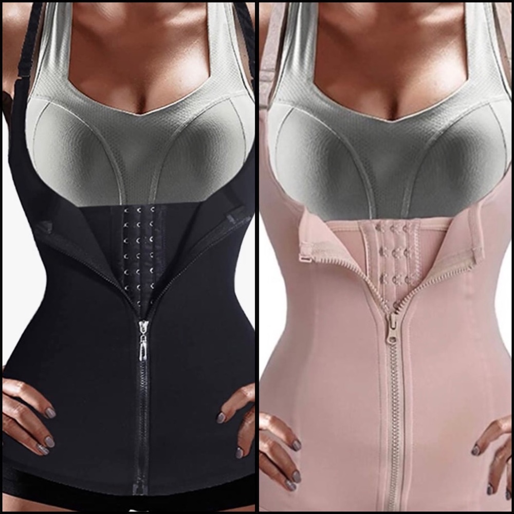 2 New Waist cincher Waist trainer Shaper Corsets in Beige and Black
